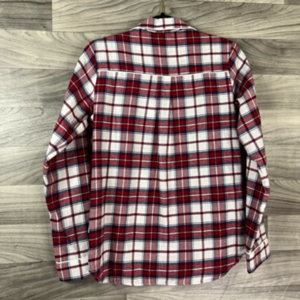 UGG Womens Pajama Shirt Red Plaid Button Up Pocket Collared Long Sleeve XS New‎ - Picture 6 of 12